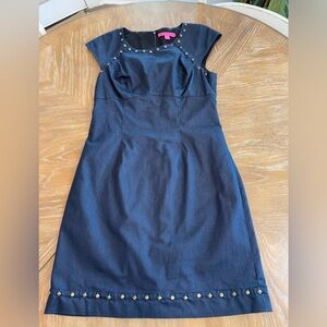 Betsey Johnson denim look Studded Dress